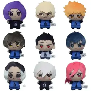 New10cm Blue Lock Plush Toy KeyChain Pendant Nagi Seishiro Chigiri Hyoma Gagamaru Gin Action Figure Soft Bag Pendant Gifts