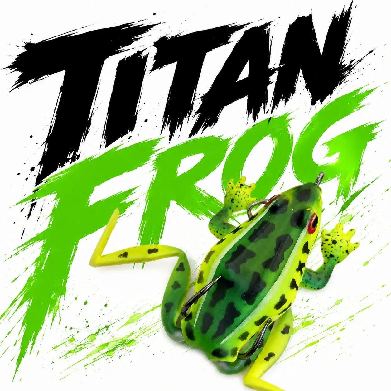 TITAN Frog Topwater Bionic Freshwater Fishing Lure 2.5in 17.2g - 3x Stronger Hooks