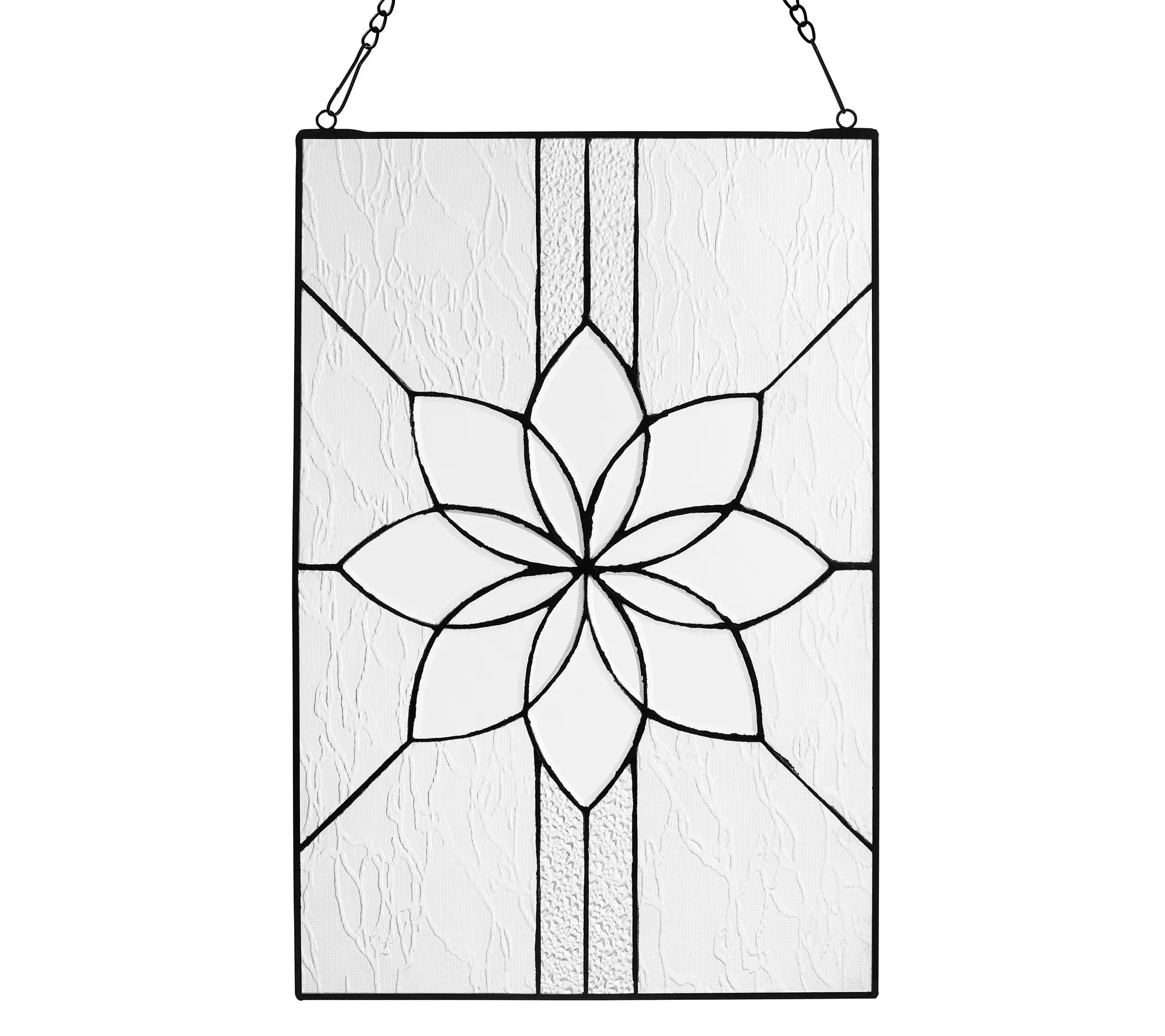 River of Goods 18" H Clear Glass Modern WindowPanel River of Goods 18" H Clear Glass Modern WindowPanel