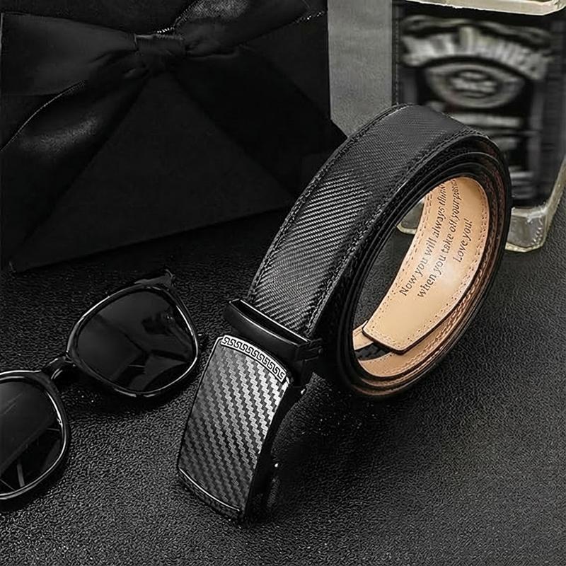 Engraved Men's Ratchet Belt - Personalized Leather Slide Belt with Automatic Buckle - Funny Valentine's Day Gift for Husband Boyfriend Engraved Men's Ratchet Belt - Personalized Leather Slide Belt with Automatic Buckle - Funny Valentine's Day Gift for Husband Boyfriend