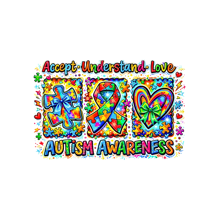 AUS55 Accept Understand Love Autism Awareness 