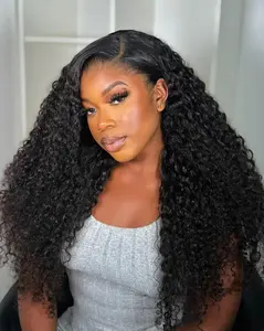 MYLOCKME Wear And Go 7x5 9x6 Glueless Human Hair Wigs Deep Wave Wigs For Women Ready To Go 5x5 6x4 Pre Cut Lace Closure Wig Human Hair