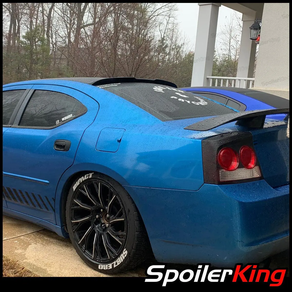 Dodge Charger 2005-2010 Rear Window Roof Spoiler w/ Center Cut XL (380RC), Car Rear Spoiler