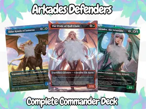 Arcades Defender Anime Waifu – Complete Commander Deck – Full 100 Cards + Tokens | Proxy EDH