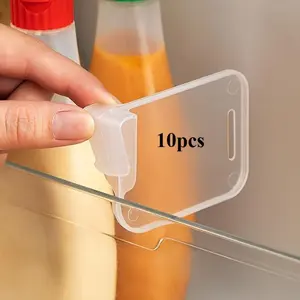 Transparent refrigerator side door finishing baffle - customizable kitchen storage space management, refrigerator compartment