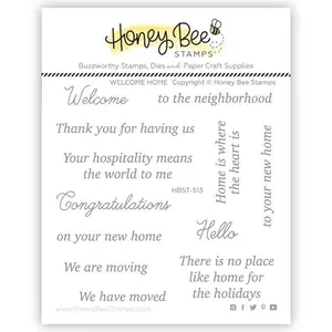 Honey Bee Stamps - Clear Stamps - Welcome Home