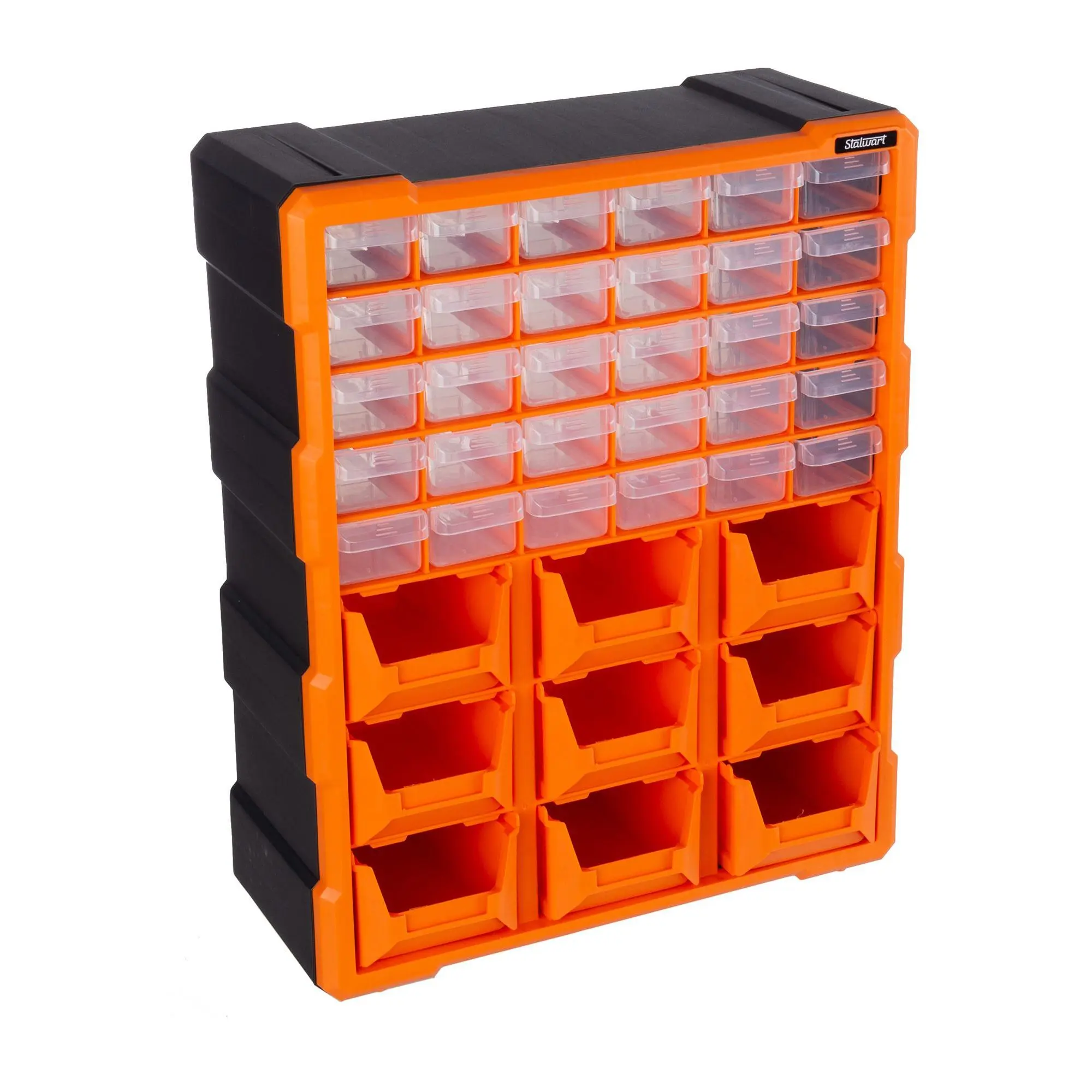 Stalwart Plastic Storage Drawers - 39-Drawer Organizer Stalwart Plastic Storage Drawers - 39-Drawer Organizer
