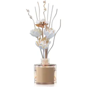 Flowers Reed Diffuser Sticks Set, Scent Diffuser Stick, Fake Dried Flowers Fragrance Oil Reed Diffuser Sticks for Bathroom Shelf, Office, Home Kitchen Decor (Bottle Not Included)