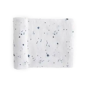 Cotton Muslin Swaddle Blanket - Shooting Stars