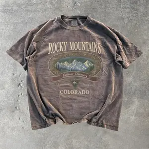 Vintage Rocky Mountains Colorado T-Shirt, Outdoor Discovery Graphic Tee, 90s Mountain Hiking Shirt, Unisex T-shirt, Menswear Clothing, Clothing for men, Gift for Boyfriend, Gift for Dad