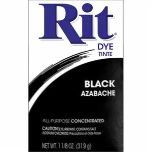 Rit Dye  4 x 2.54 x 0.8 Rit Dye Powder - Black pack of 6