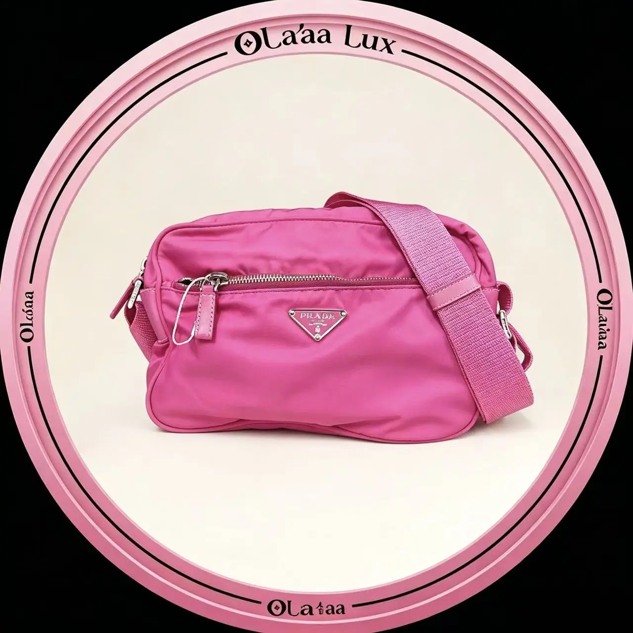 Pre-owned PRADA Hot Pink Shoulder Crossbody Bag C19491957343