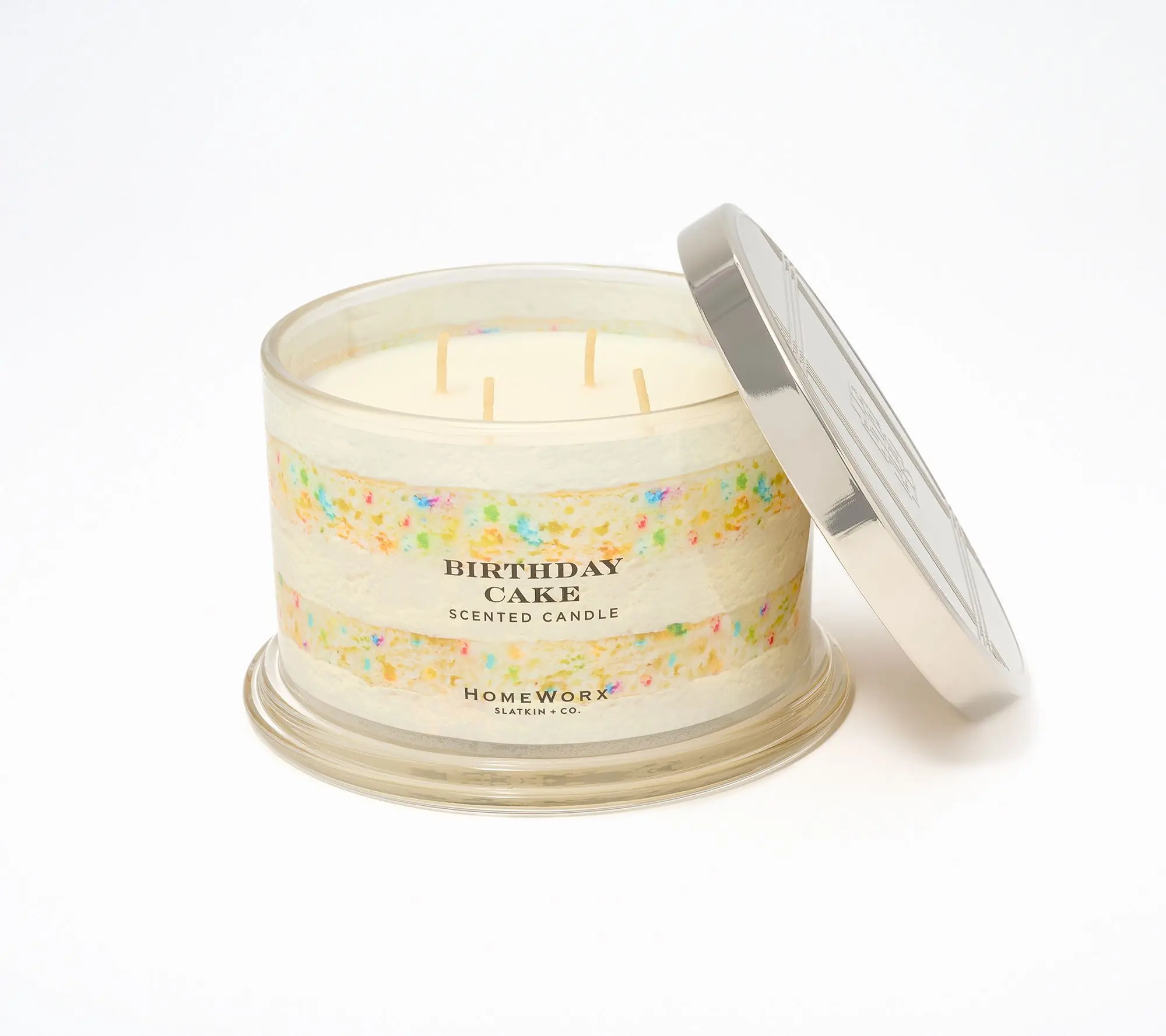 Homeworx by Slatkin + Co. S/2 18oz. Birthday Cake Candles Homeworx by Slatkin + Co. S/2 18oz. Birthday Cake Candles