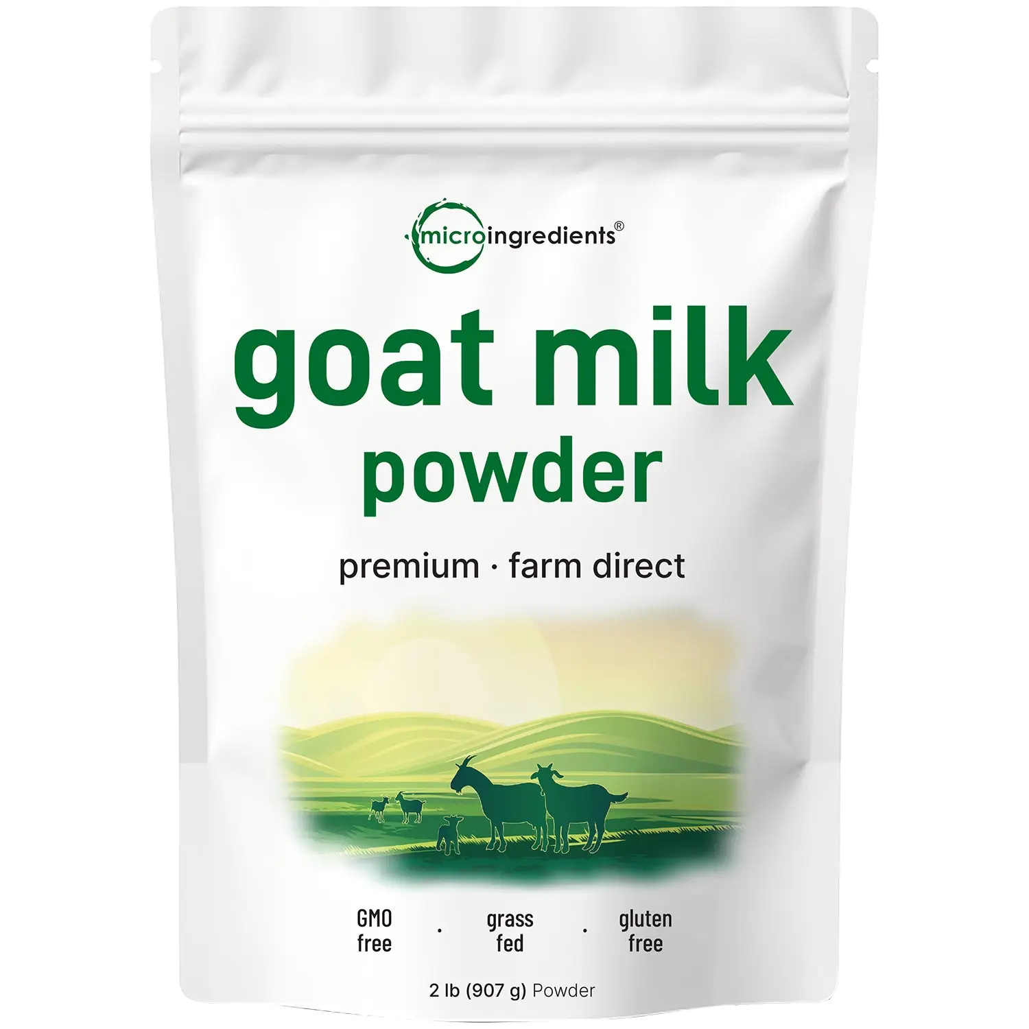 Micro Ingredients Goat Milk Powder-2LB, Rich in Protein, Calcium, & Probiotics Dairy Milky