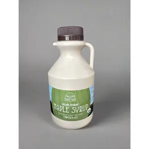 Maple Farm Organic Vermont Maple Syrup, Grade A Amber Rich Flavor, Pint Plastic Jug