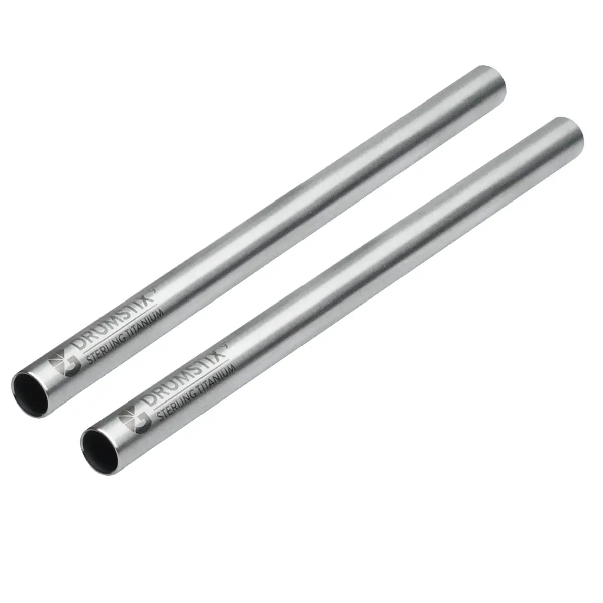 Bright Tangerine 9" Drumstix 15mm Sterling Titanium Support Rods, Pair
