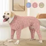Cute Paw Print Pet Jumpsuit, Soft & Comfortable Pet Clothes for Medium & Large Dogs, Pet Recovery Suit for Labrador, Rottweiler & Beagle, Outfits, Husky Clothes
