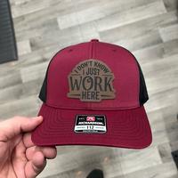 Maroon with Black Backing