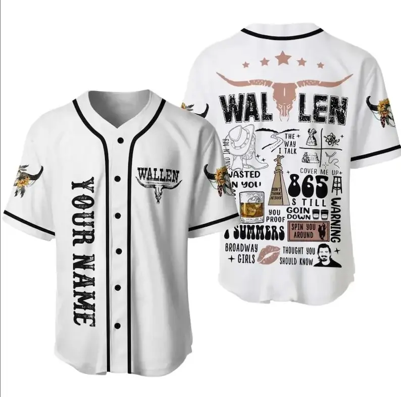 Wallen Still The Problem Tour 2026 Baseball Jersey, Noah Divide Tour Baseball Jersey, Country Music Concert Outfit