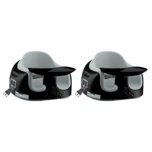 Bumbo Toddler Adjustable 3-in-1 Multi Seat High Chair, Black/Monsoon (2 Pack)