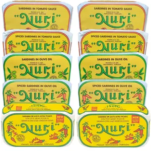 NURI Portuguese Sardines Complete Collection 10 Pack Variety by Seafood Aficionado in a Gift Box