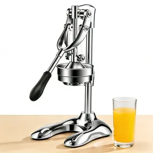 Hand Juicer Squeezer - PortableMultifunctional Manual Fruit Juicer QuietOperation Easy Cleaning Detachable HeadPress Sturdy Food Grade JuicermachineKitchen vegetable Stainless Steel Citrus aluminum press juicer more durable compact easy efficient juice