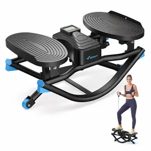 Merach Rocking Stepper Ski Machine with 3D Motion Stepper Design Side Sepper Machine for Home Workout - 330 lbs Capacity, Compact & Space-Saving Design, Built-In Counter Summervibes