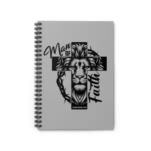 Man of Faith Spiral Notebook - Ruled Line, Keep your prayers, Bible Study Notebook