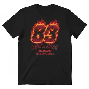 Miami Heat Legend Bam Adebayo Tribute Graphic Black Crew Neck Basketball Fan T shirt