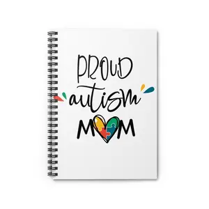 Proud Autism Mom Spiral Notebook - Celebrating Neurodiversity, Perfect Gift for Mother's Day, Autism Awareness, Back to School