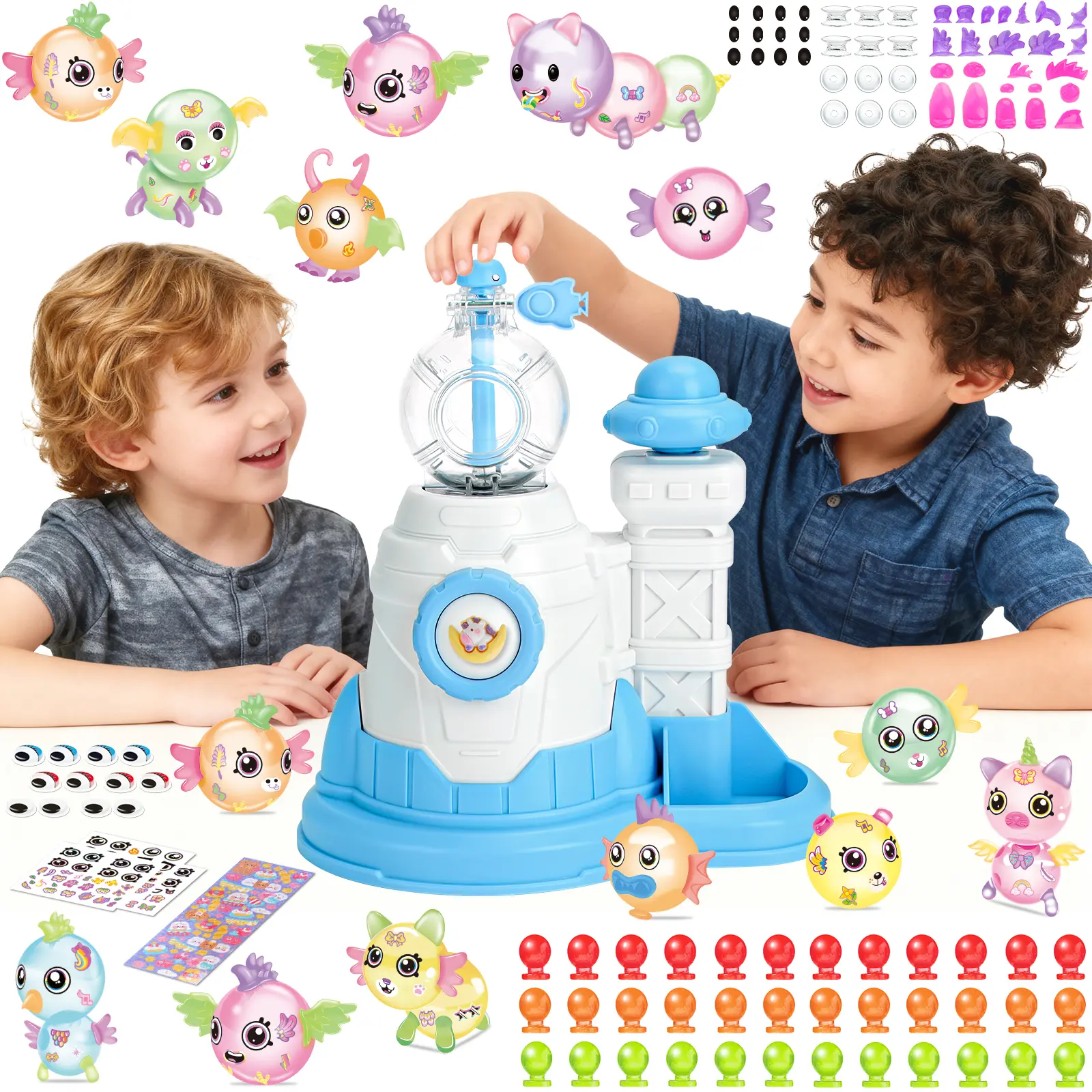 deAO DIY Balloon Animal Kit Toys, Craft Kits for Kids,  Sticker Decorated Balloons Toy for Kids,  Make Your Own Magic Balloon,  DIY Creative Activity, Birthday Gifts for Girls Boys Ages 3+ #Summer Vibes