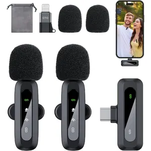 Professional  Lavalier Microphones for  iPad and Android Phone,with  Noise Reduction, Plug and Play Mini Microphone with Type-C for Video Recording Content Creators