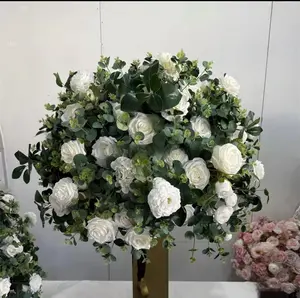 28" White and Eucalyptus Green Wedding Centerpieces Flower