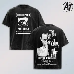 Retro "Chester Bennington" TShirt , Nu Metal Legacy T-Shirt, Music Graphic Tee, Rock Band Shirt, Retro Music Tee, Rock Music Lover Shirt, Vintage Band Shirts Casual Comfort Cotton Fabric Fit Top, Top Men's and Women's Clothing