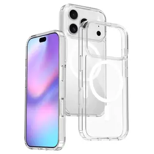 Transparent Acrylic Magnetic Phone Case With Wireless Charging Magnet Function, Suitable For IPhone 17 16, 15, 14, 13, 12  11 Pro Max Air Plus Models,Shockproof Protection. It Is A Great Gift For Family, Friends