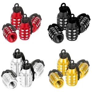 4 Pcs Valve Stem Caps Tire Caps Tire Valve Caps Tire Valve Stem Caps Wheel Valve Caps Air Valve Caps 9mm Valve Stem Caps for Car Bike Motorbike Jeep Truck