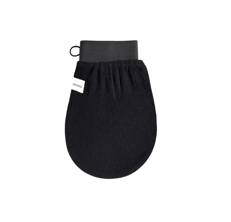 Wildpier️ Luxe Deep Exfoliating Glove - Body Scrubber, Plant-based, Self Tan, Biodegradable, Eco-Friendly, Biodegradable, Keratosis Pilaris Bath Hand essential body bikini  cleaner