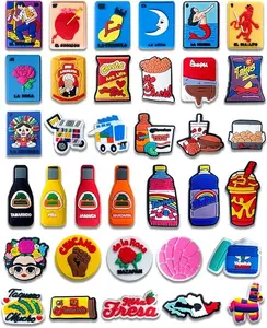 Latina accessories 35PCS Mexican Inspired Charms Fits for Clog Sandals, jibbitz, Shoe Decoration, Accessories Charms for Women Party Favor Gifts, latina gifts, fyp, girlfriend gifts,