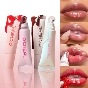 [Moisturizing Lip Balm] Crystal Luster Moisturizing Lip Balm Lip Gloss, Translucent Non-Sticky Water-Replenishing Anti-Dryness Lip Balm, Lip Gel