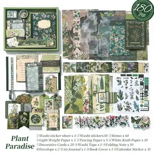 Aesthetic Scrapbook Kit – Nature, Floral & Butterfly Journaling Set (9 Designs)