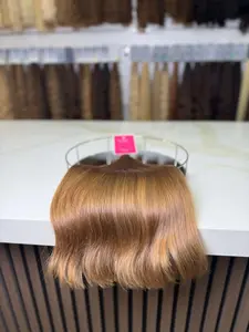 Premium Russian Slavic Virgin Kids Hair Straight Light Brown 19 Inch | LuxHairNYC