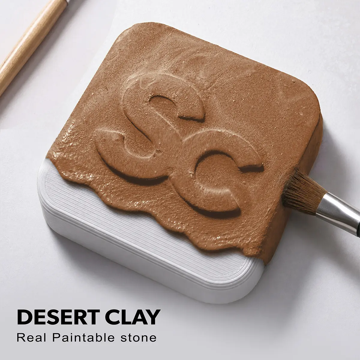 SculptCoat Desert Clay | Paintable Stone Finish for 3D Prints, Props & Crafts