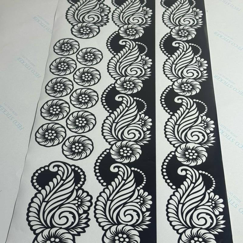 Henna Stencils Complete Set Palm Feet Fingers Design for Temporary Henna Tattoos Unique Patterns Suitable for Various Occasions and Events