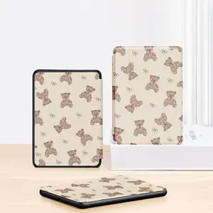 Cute Bear Pattern Tablet Case, Full Body Shockproof Tablet Protective Cover, Tablet Protector, Tablet Casing for Kindle Paperwhite 12th Gen (2024)