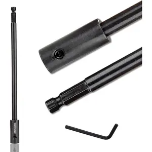 Tools Hole Saw Extension Chuck, 10-Inch x 3/8-Inch Hex Shank Reducing Locking Impact Extension