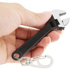 Mini Wrench Tool Keychain, Spanner Keyring Pendant, Keychain Creative Mini Adjustable Wrench Key Chain