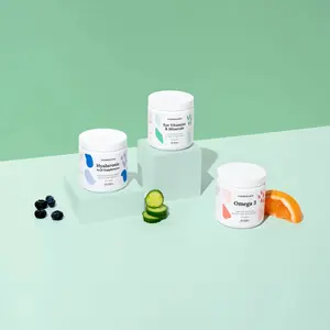 Omega 3 Fish Oil (60 Softgels), Oral Hyaluronic Acid Supplement (120 Soft Gels), Eye Multivitamin (60 Tablets) Bundle - For Eyes, Mind & Body Health Healthcare Dietary