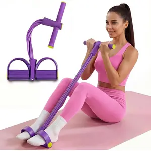 Multifunction 8-Tube Pedal Resistance Bands with Handles, Pull Up Assistance Yoga, Ab Workout  Home Gym Equipment, Full Body Exercise Trainer for Men & Women