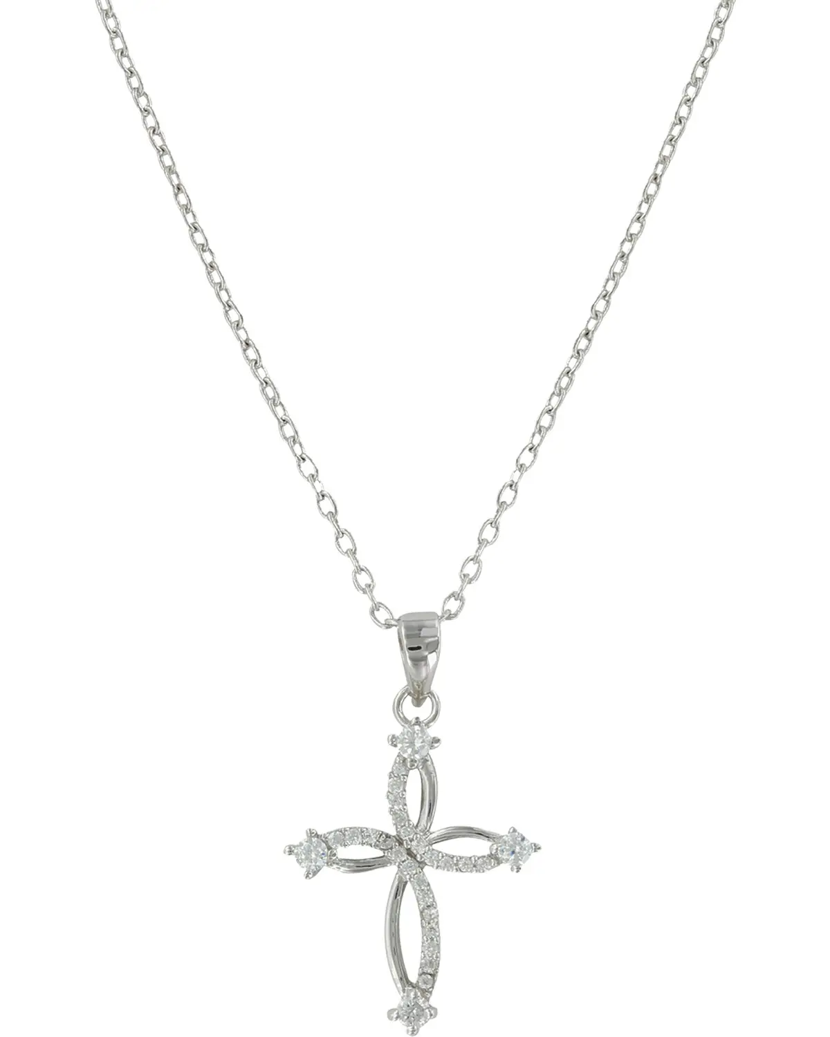 Montana Silversmiths Women's Women'S Silver Tangled Arms Cross Necklace - Nc3883