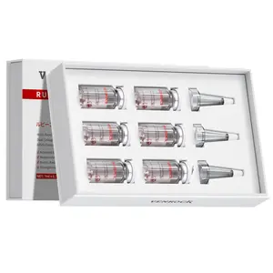 Hydrating Ruby Collagen Ampoule Serum With Hydrolyzed Collagen Elastin Multi Peptide Complex Repair Skin Barrier Soft Silky Youthful Plump Facial Treatment